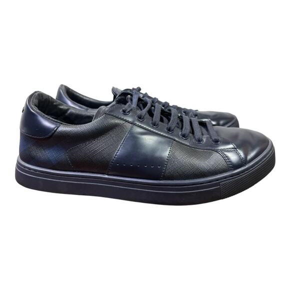 Burberry Ritson London Leather Nova Check Trainer Sneaker Men 43 US 10 - Picture 1 of 8